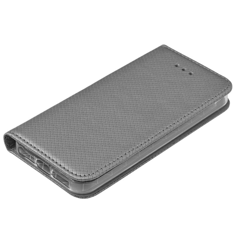 Husa Smart Book iPhone SE, 5, 5S Flip Gri
