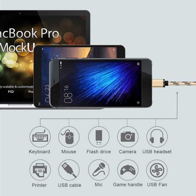 Adaptor Mobster OTG Cu Cablu De la USB 3.0 La Type-C Cu Functie Fast Charging de 3A 5Gbps 18cm - Negru