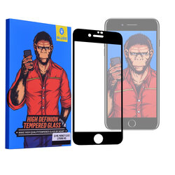 Folie Sticla iPhone SE 2, SE 2020 Blueo 5D Mr. Monkey Glass Strong HD - Negru
