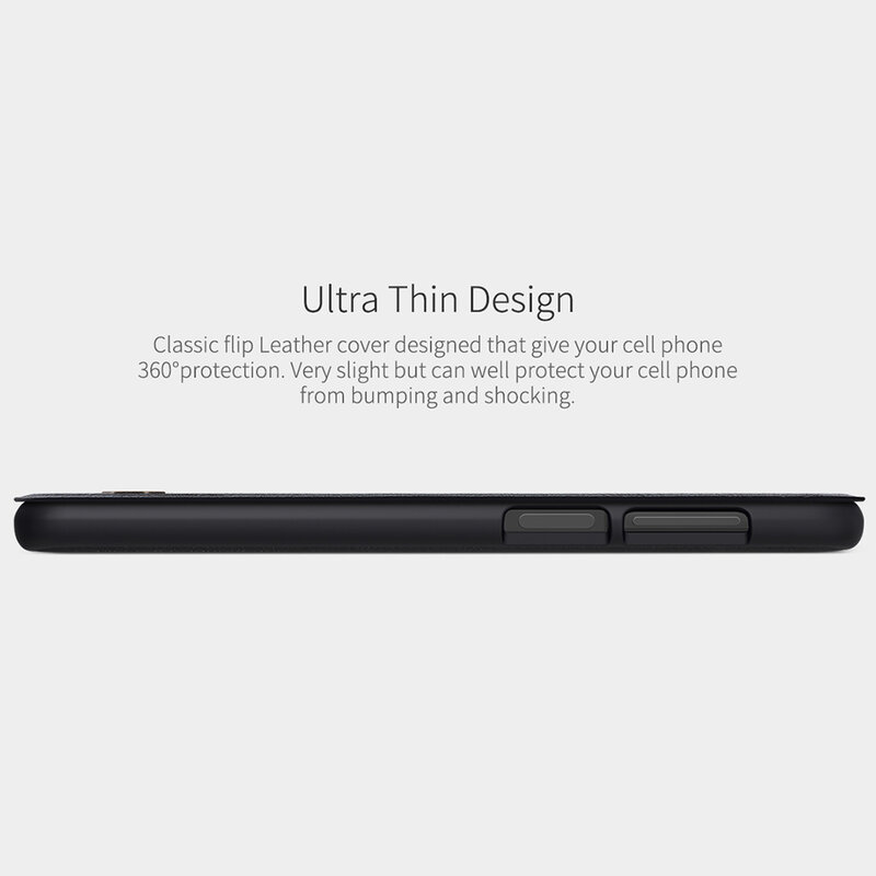 Husa Xiaomi Redmi Note 9S Nillkin QIN Leather, negru