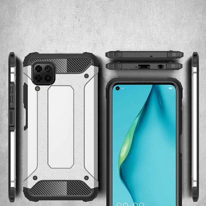 Husa Huawei P40 Lite Techsuit Hybrid Armor, negru