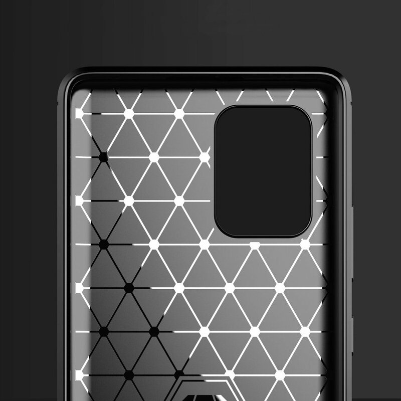 Husa Samsung Galaxy S10 Lite Techsuit Carbon Silicone, negru
