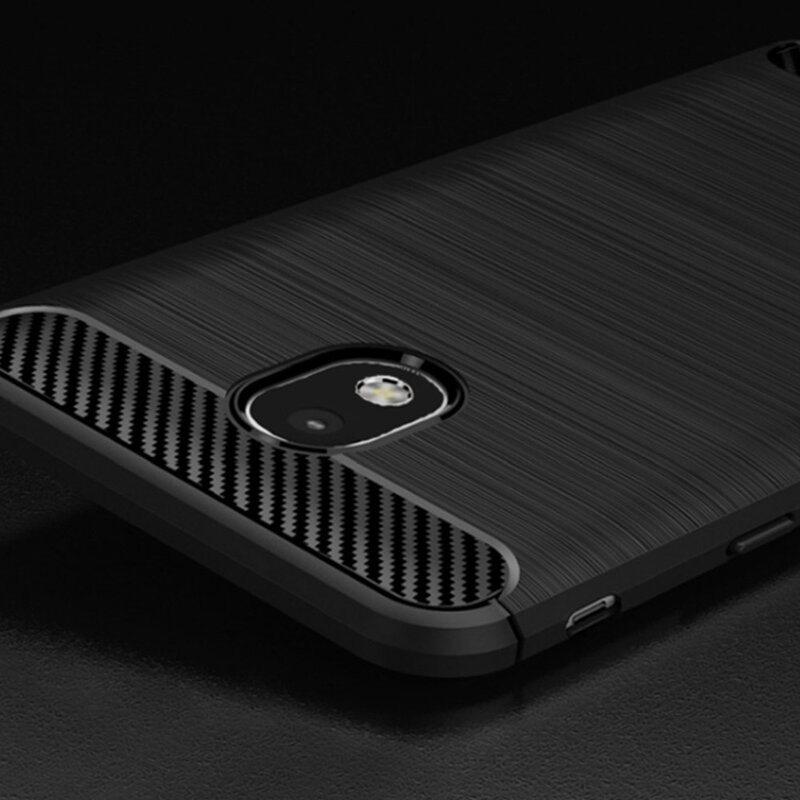 Husa Samsung Galaxy J5 2017 J530 / Galaxy J5 Pro 2017 Techsuit Carbon Silicone, negru