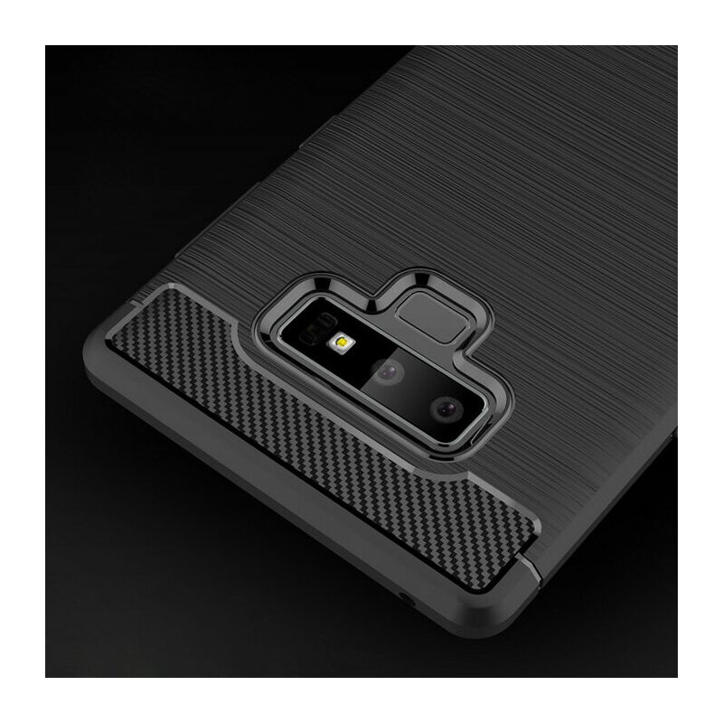 Husa Samsung Galaxy Note 9 Techsuit Carbon Silicone, negru