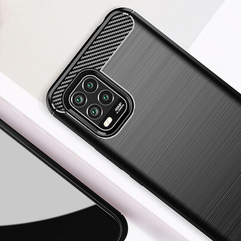 Husa Xiaomi Mi 10 Lite Techsuit Carbon Silicone, negru