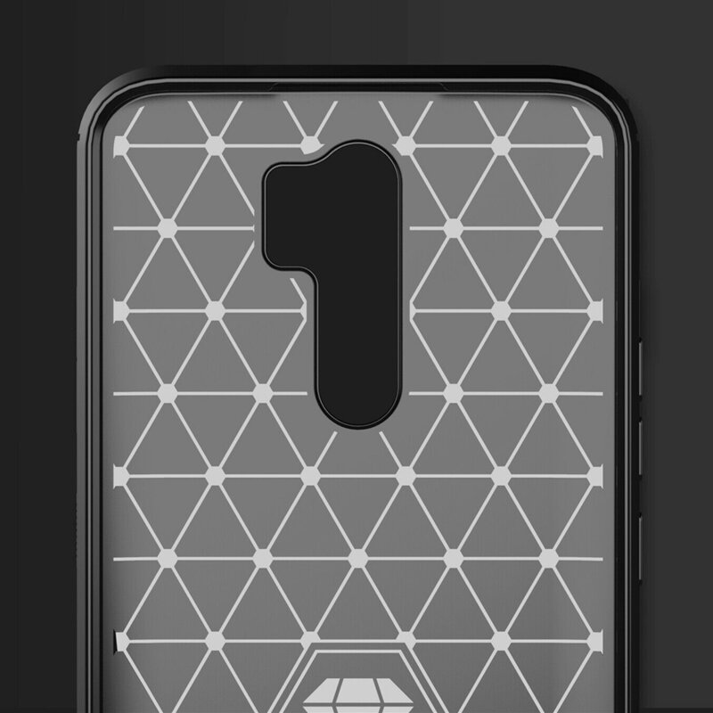 Husa Xiaomi Redmi 9 Techsuit Carbon Silicone, negru