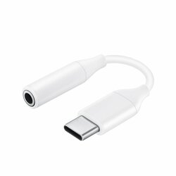 Adaptor Audio Original Samsung Convertor de la Type-C la Jack 3.5mm - EE-UC10JUWEGWW - Blister - Alb