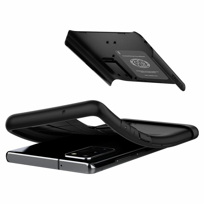 Husa Samsung Galaxy Note 20 Spigen Slim Armor, negru