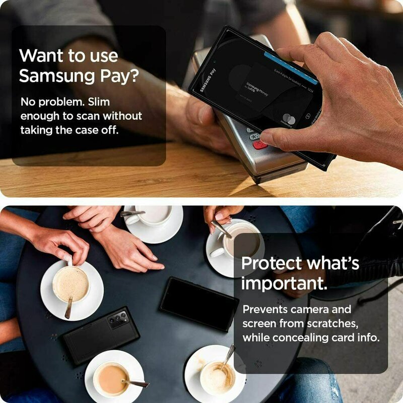 Husa Samsung Galaxy Note 20 Spigen Slim Armor CS - Black