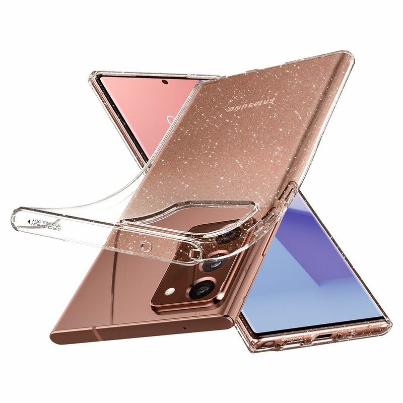 Husa Samsung Galaxy Note 20 Ultra Spigen Liquid Crystal - Glitter - Crystal Quartz