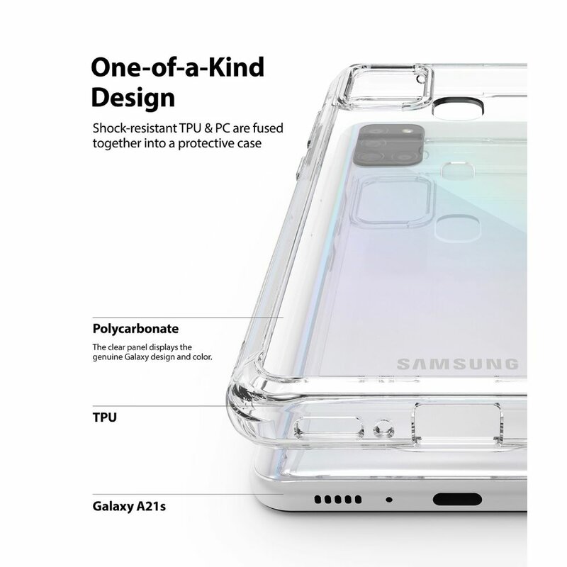 Husa Samsung Galaxy A21s Ringke Fusion, transparenta