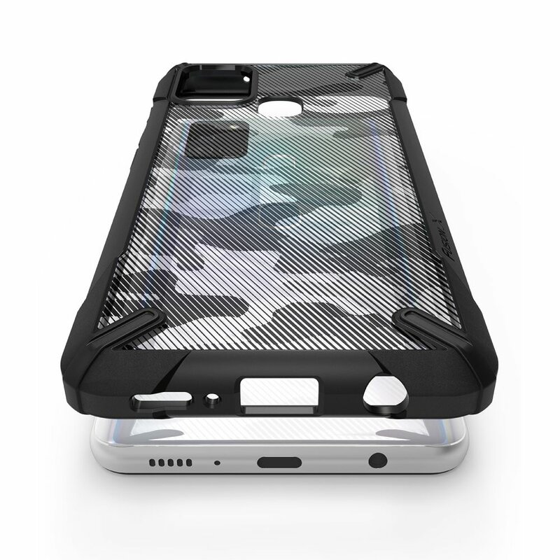 Husa Samsung Galaxy A21s Ringke Fusion X Design - Camo Black