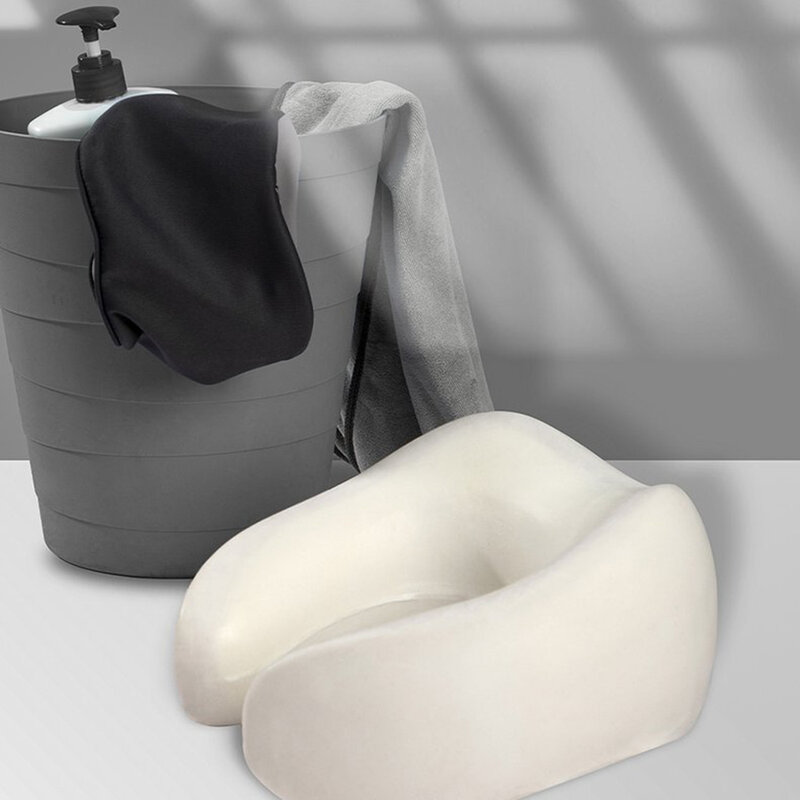 Perna Calatorie Din Spuma Antialergica Cu Memorie Pentru Gat Si Zona Cervicala Baseus Thermal - FMTZ-04 - Roz