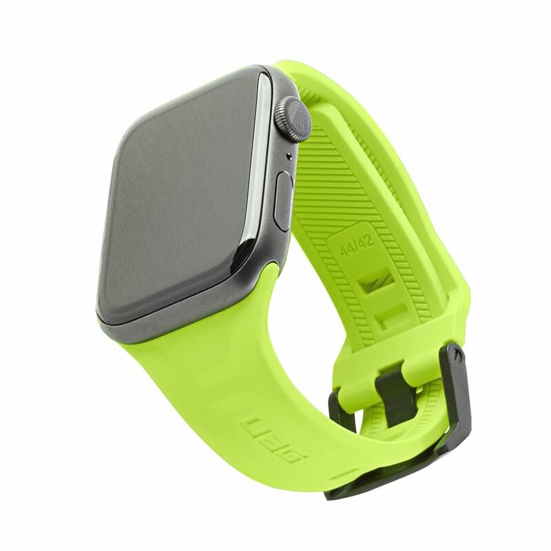 Curea Apple Watch 4 44mm UAG Scout Strap Din Silicon Si Otel Inoxidabil - Verde Deschis
