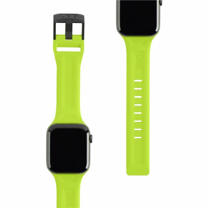 Curea Apple Watch 5 44mm UAG Scout Strap Din Silicon Si Otel Inoxidabil - Verde Deschis
