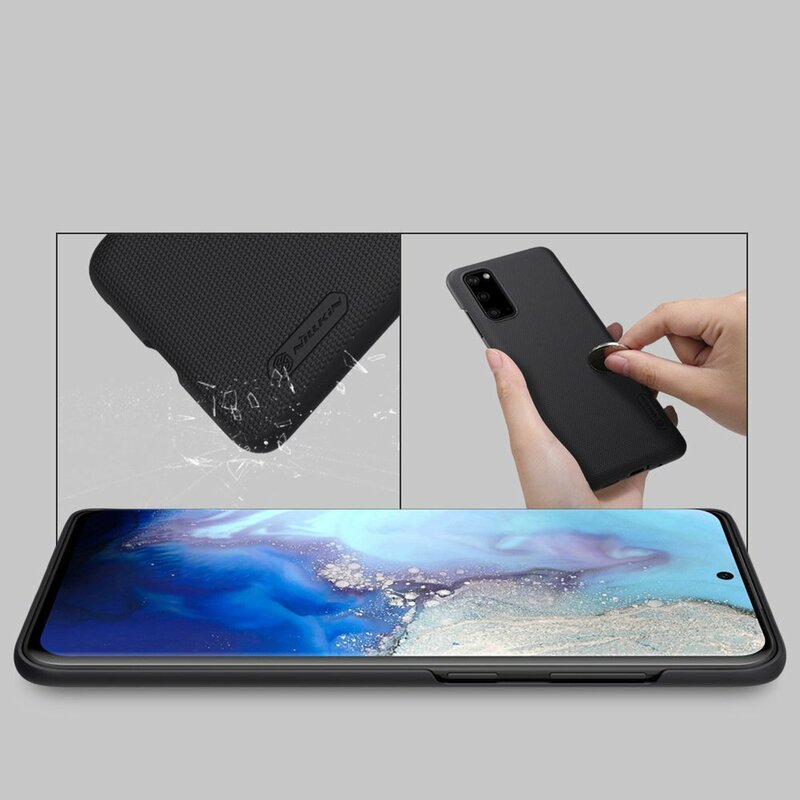 Husa Samsung Galaxy S20 Nillkin Super Frosted Shield, negru