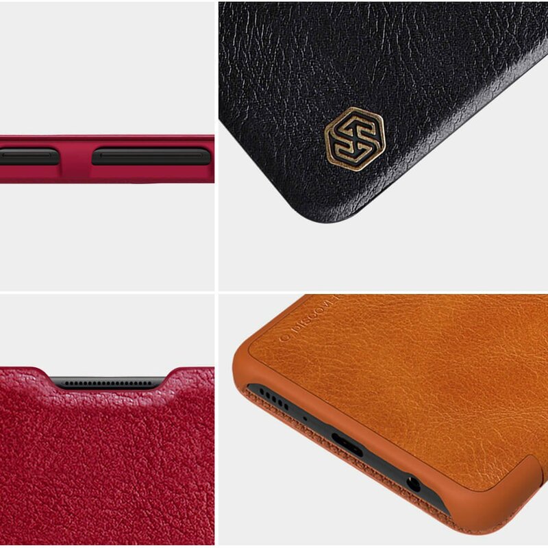 Husa Samsung Galaxy A41 Nillkin QIN Leather, negru