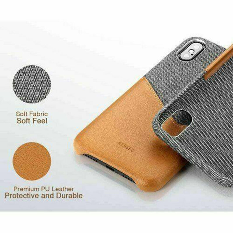 Husa iPhone XS Max ESR Metro Wallet - Maro