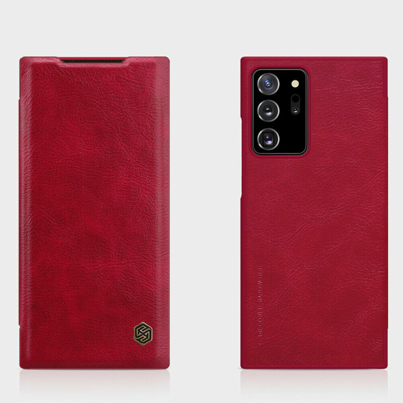 Husa Samsung Galaxy Note 20 Nillkin QIN Leather, rosu