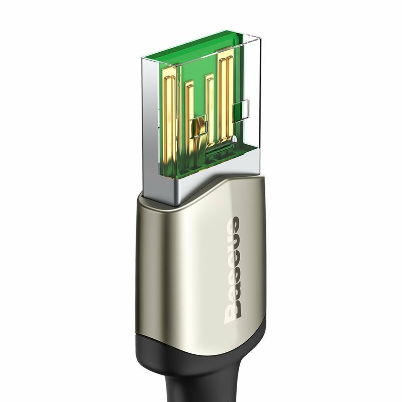 Cablu De Date Baseus Cafule USB La Type-C Cu Suport Pentru Incarcare Rapida VOOC 5A 1m - CATKLF-VA09 - Rosu