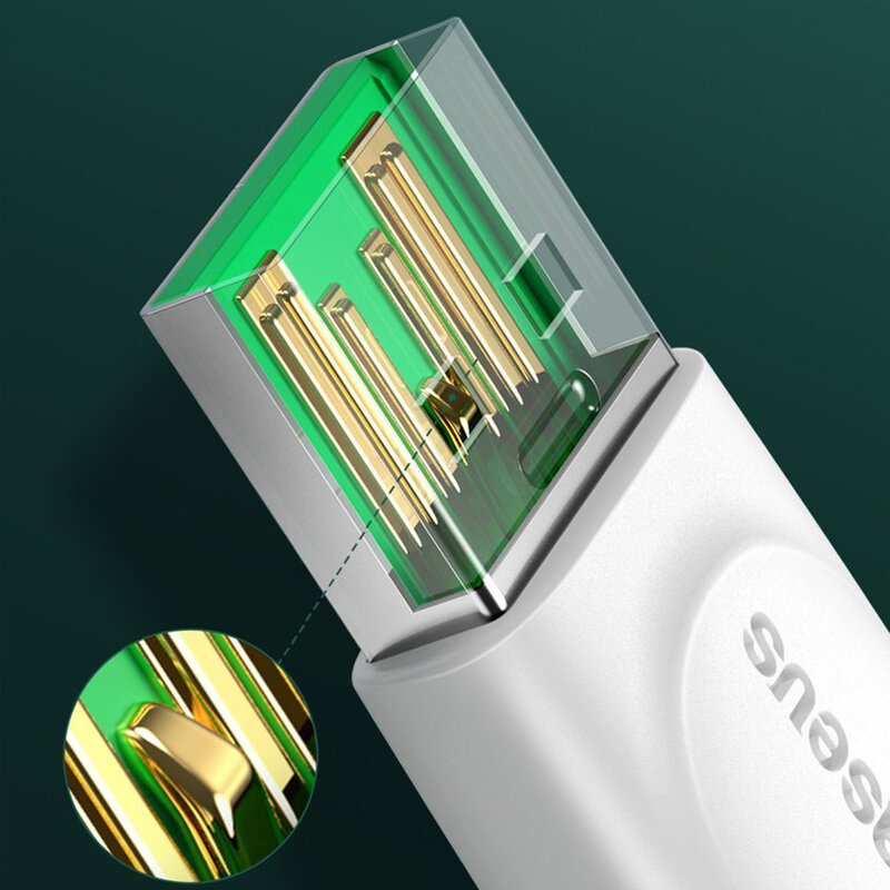 Cablu De Date Baseus De La USB La Type-C Si Suport Pentru Incarcare Rapida VOOC / TLC 5A 2m - CATSW-G02 - Alb