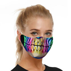 Masca De Protectie Faciala Mobster Universala Cu Doua Filtre PM2.5 Pentru Adulti Nesterila Reutilizabila - Model 3