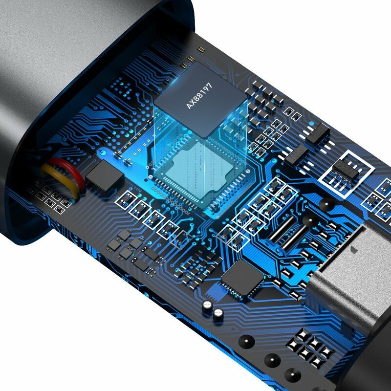 Hub Baseus Steel Cannon Adaptor De La USB A La RJ45 Gigabit LAN Cu Viteza De 1000Mbps - CAHUB-AD0G - Gri