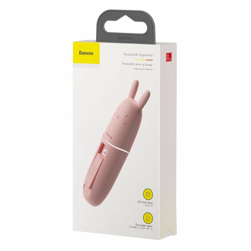 Parfum Baseus Sprayer Pulverizator Hidratant Portabil Cu Cablu De Incarcare USB/Type-C - ACBSY-04 - Roz