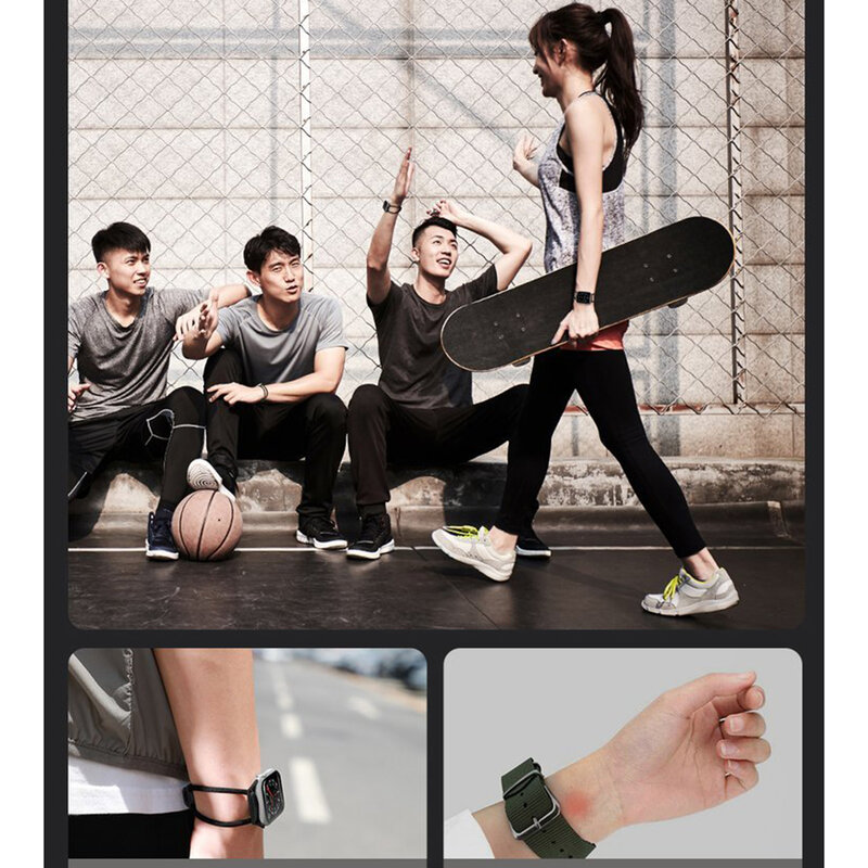 Curea Apple Watch 1 42mm Baseus Let's Go Din Bumbac Si Aluminiu - LBAPWA4-BGY - Negru