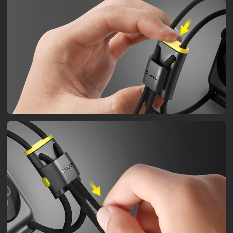 Curea Apple Watch 1 42mm Baseus Let's Go Din Bumbac Si Aluminiu - LBAPWA4-BGY - Negru