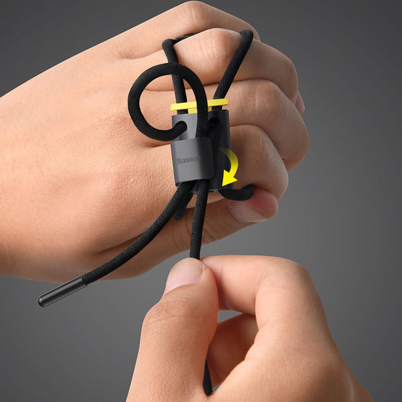 Curea Apple Watch 1 42mm Baseus Let's Go Din Bumbac Si Aluminiu - LBAPWA4-BGY - Negru