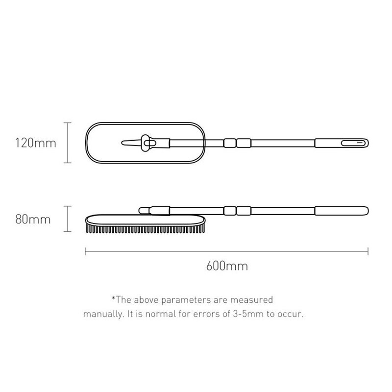 Mop Auto Telescopic Baseus Umed / Uscat Cu Utilizare Universala Din Aluminiu 46 - 60cm - CRTB-01 - Negru