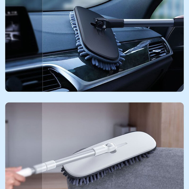 Mop Auto Telescopic Baseus Umed / Uscat Cu Utilizare Universala Din Aluminiu 46 - 60cm - CRTB-01 - Negru