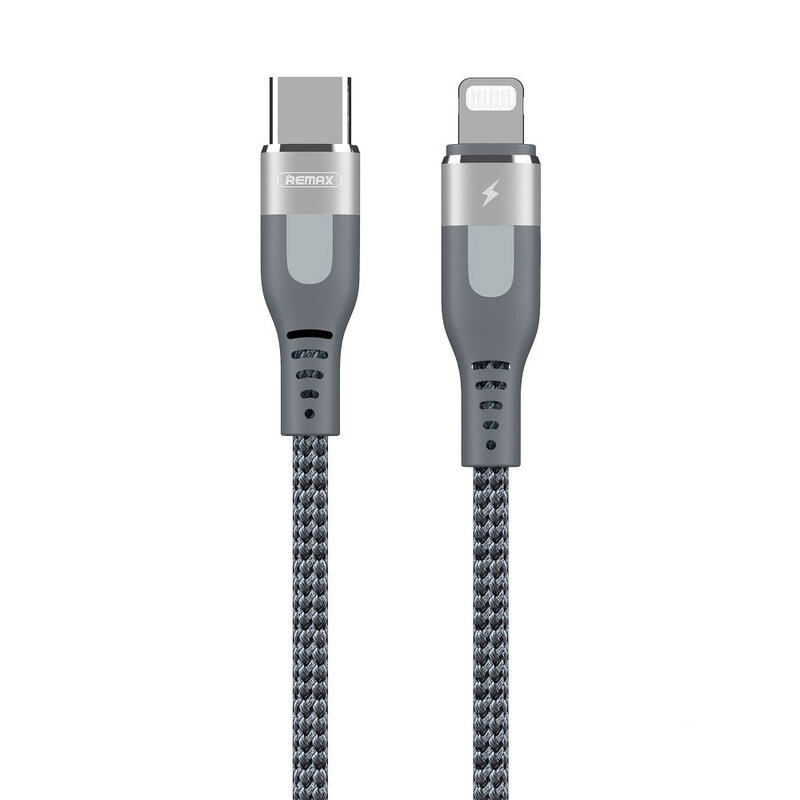Cablu De Date Remax De La Type-C La Lightning PD Cu Incarcare Rapida De 18W 1m - RC-151cl - Argintiu