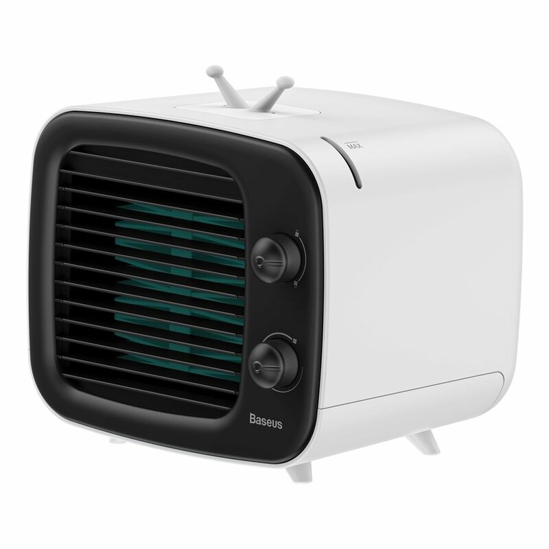 Ventilator Birou Baseus Time Desktop Air Cooler Mobile Refrigeration - CXTM-21 - Alb/Negru
