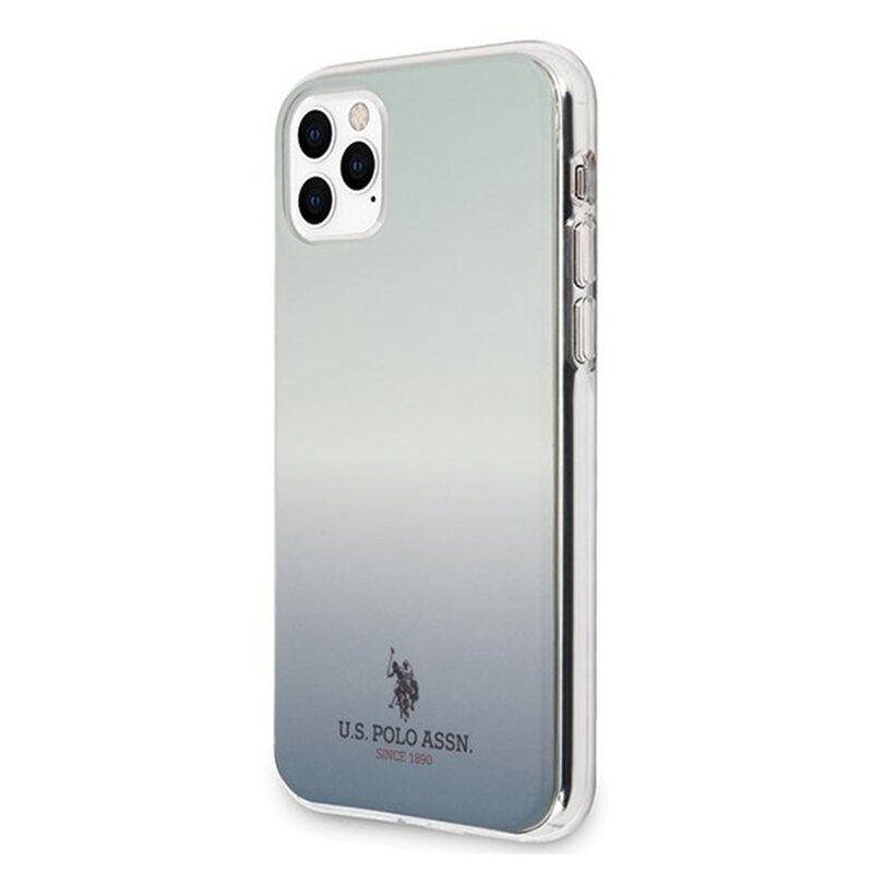 Husa iPhone 11 Pro U.S. Polo Assn. Gradient Pattern Collection - Albastru