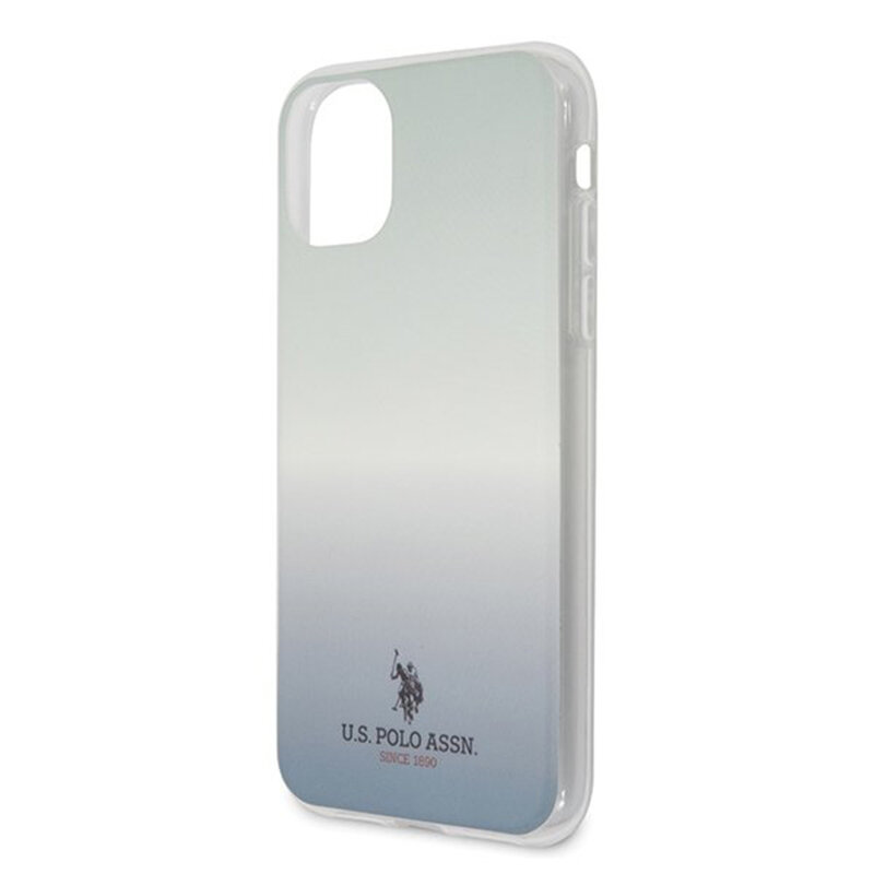 Husa iPhone 11 Pro Max U.S. Polo Assn. Gradient Pattern Collection - Albastru