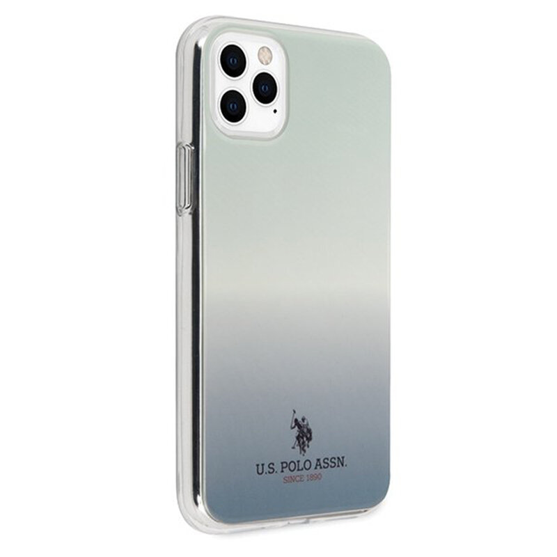 Husa iPhone 11 Pro Max U.S. Polo Assn. Gradient Pattern Collection - Albastru