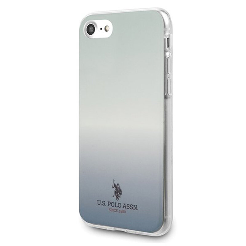 Husa iPhone 8 U.S. Polo Assn. Gradient Pattern Collection - Albastru