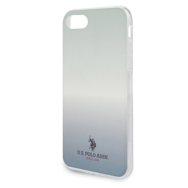 Husa iPhone 8 U.S. Polo Assn. Gradient Pattern Collection - Albastru