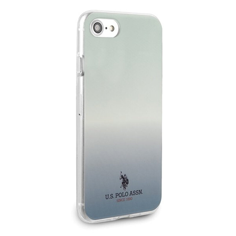 Husa iPhone 8 U.S. Polo Assn. Gradient Pattern Collection - Albastru