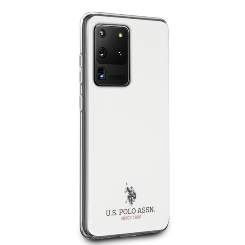 Husa Samsung Galaxy S20 Ultra 5G U.S. Polo Assn. Shiny Collection - Alb