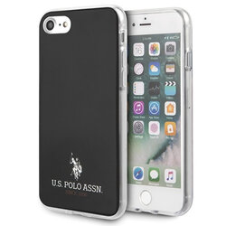 Husa iPhone SE 2, SE 2020 U.S. Polo Assn. Shiny Collection - Negru