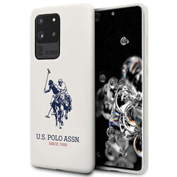 Husa Samsung Galaxy S20 Ultra 5G U.S. Polo Assn. Silicone Collection - Alb