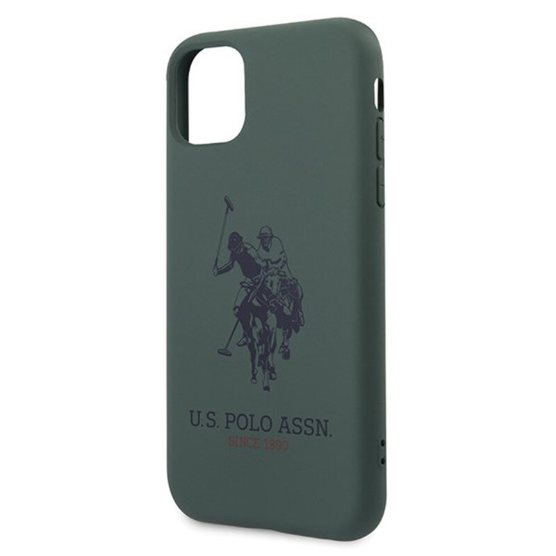 Husa iPhone 11 Pro Max U.S. Polo Assn. Silicone Collection - Verde Inchis