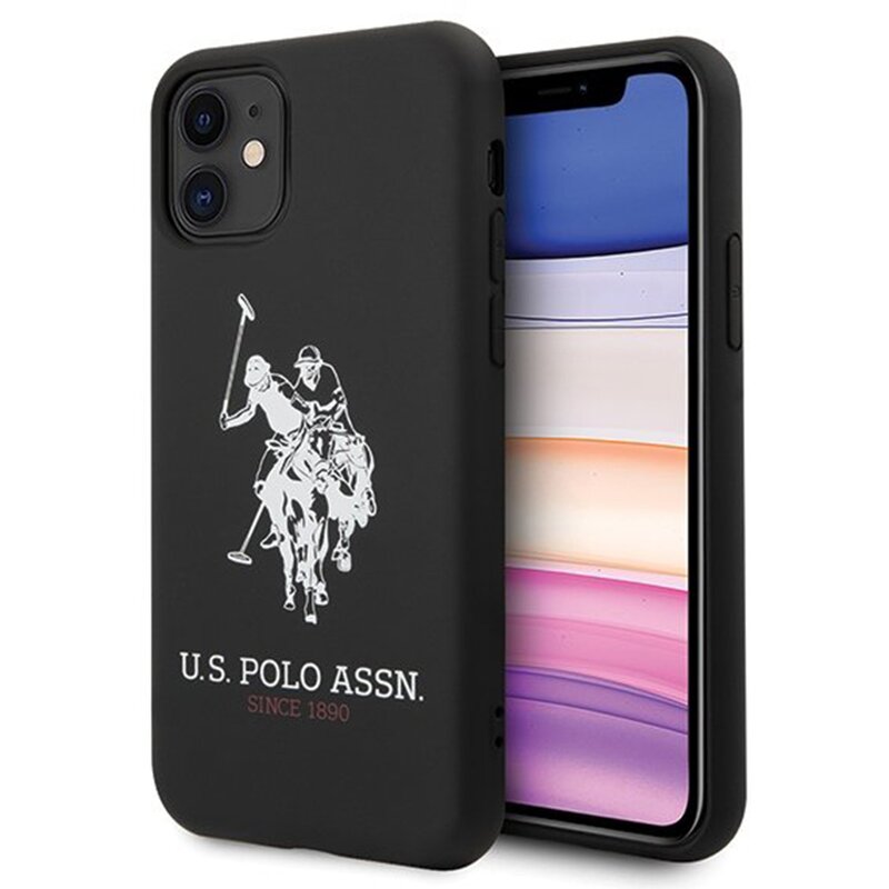 Husa iPhone 11 U.S. Polo Assn. Silicone Collection - Negru