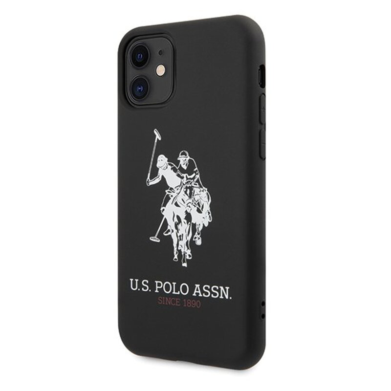 Husa iPhone 11 U.S. Polo Assn. Silicone Collection - Negru