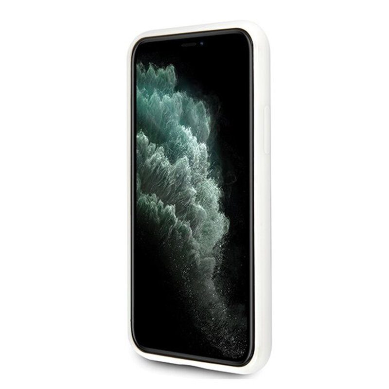 Husa iPhone 11 Pro Max U.S. Polo Assn. Tricolor Pattern Collection - Alb