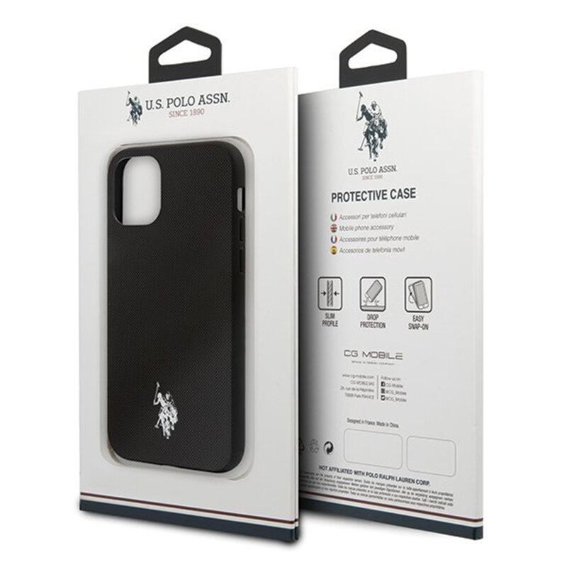 Husa iPhone 11 Pro Max U.S. Polo Assn. Type Collection - Negru