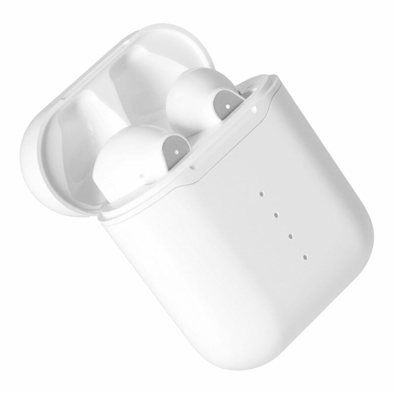 Casti in-ear wireless, TWS earbuds, Bluetooth, microfon, alb, EP-037